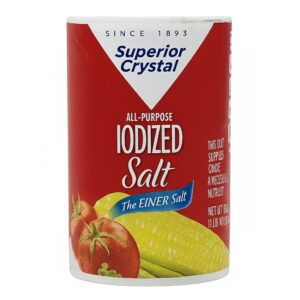 Superior Crystal IODIZED Salt 26 OZ