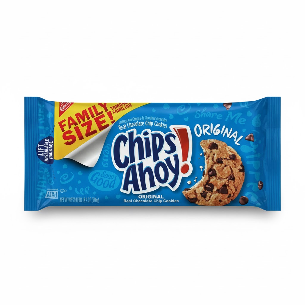 CHIPS AHOY! Original Chocolate Chip Cookies, Family Size, 18.2 oz
